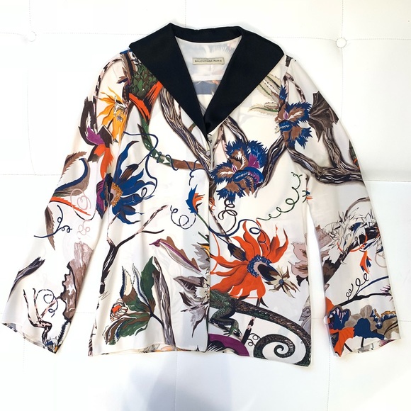 Balenciaga Tops - BALENCIAGA Silk Blouse Sz 38
